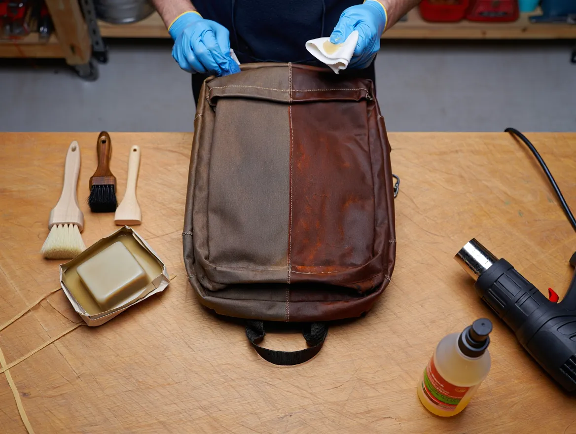 Canvas bag repair and restoration